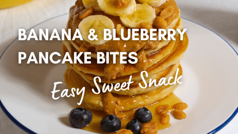 Banana & Blueberry Pancake Bites | Easy Sweet Snack