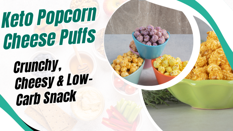 Keto Popcorn Cheese Puffs Crunchy, Cheesy & Low-Carb Snack