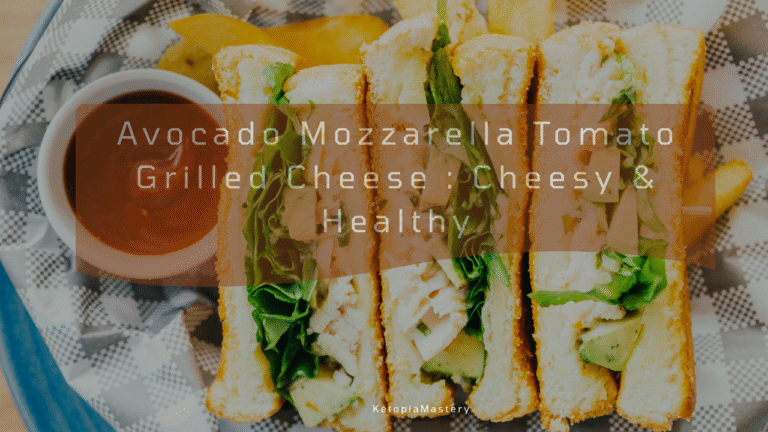 Avocado Mozzarella Tomato Grilled Cheese : Cheesy & Healthy